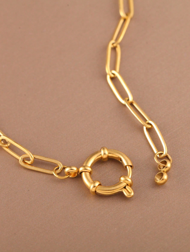 Minimal Luxe Circle Necklace