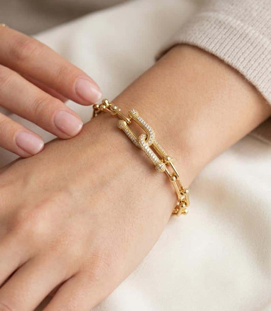 Luxe Link Crystal Bracelet