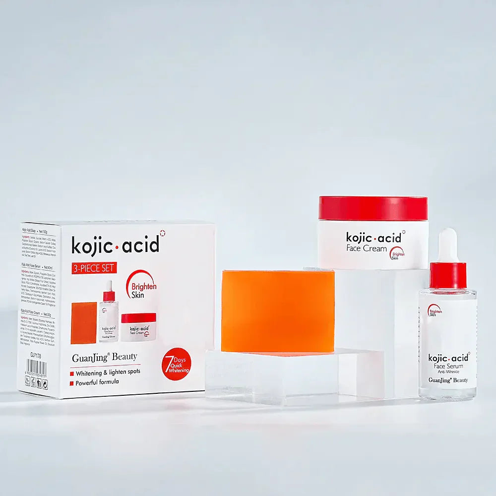 Kojic Acid Brightening Skin Care Set (3-pcs)