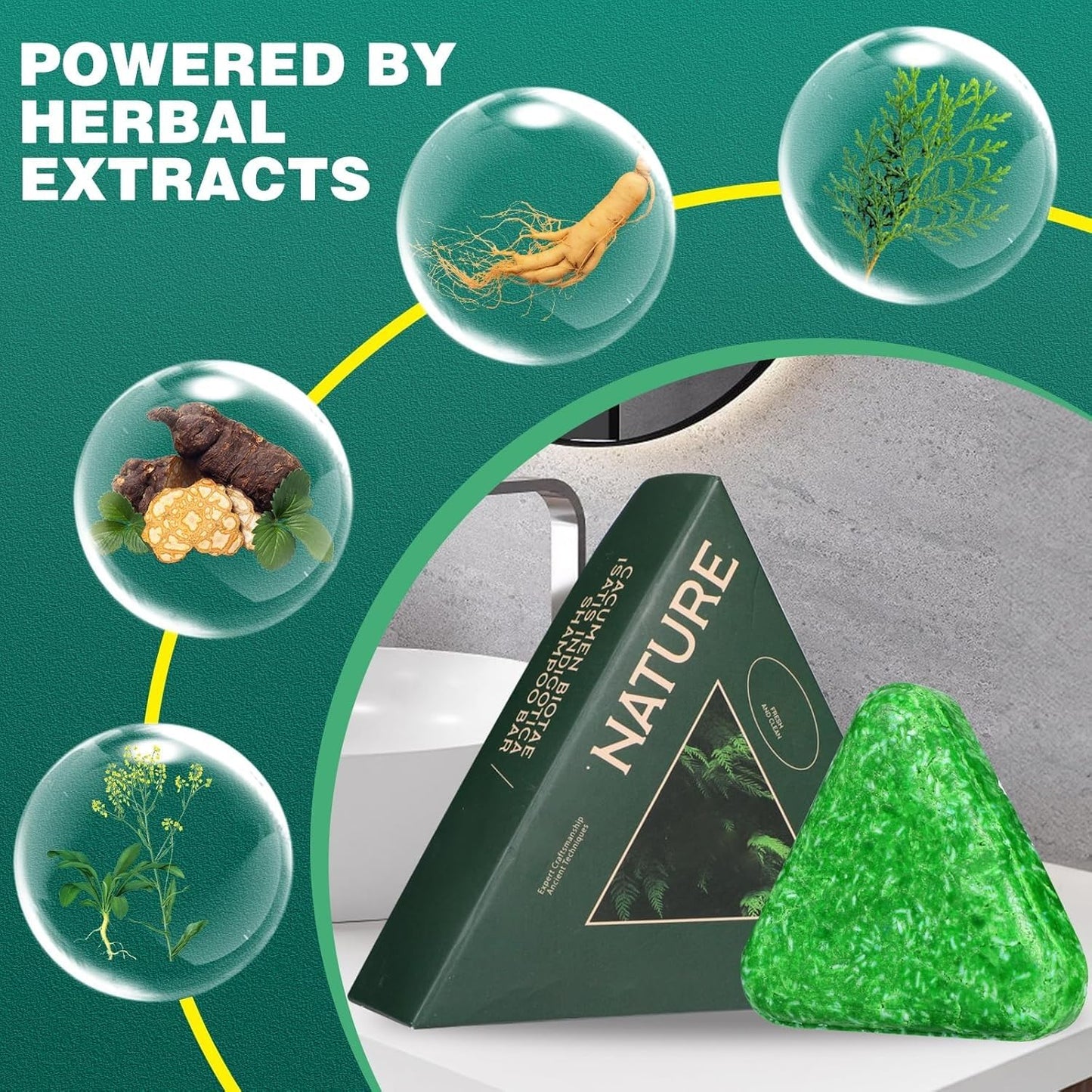 Triangle Herbal Shampoo Bar
