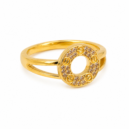 Luxe Halo Pavé Ring
