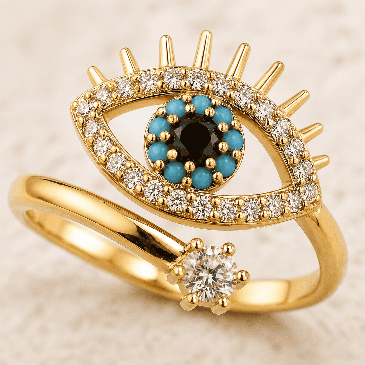 Lumière Evil Eye Ring