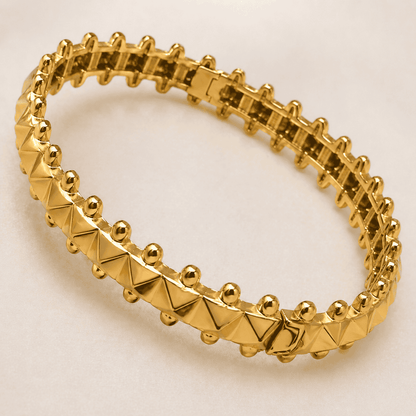 Golden Pyramid Bangle