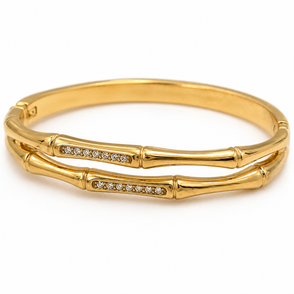 Bamboo Glow Crystal Bracelet