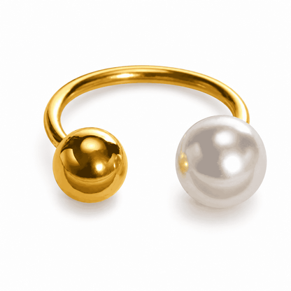 Dual Pearl Orbit Ring