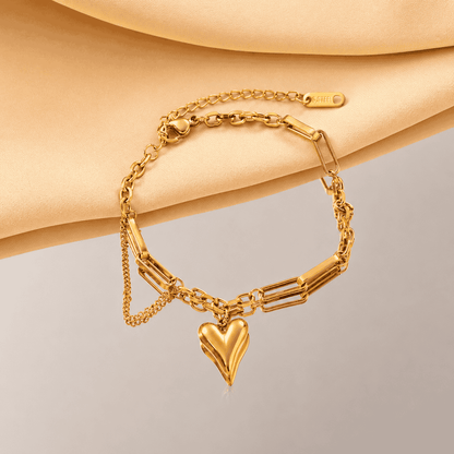 Amara Chain Heart Bracelet