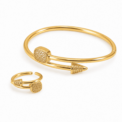 Celeste Pavé Cuff & Ring Set