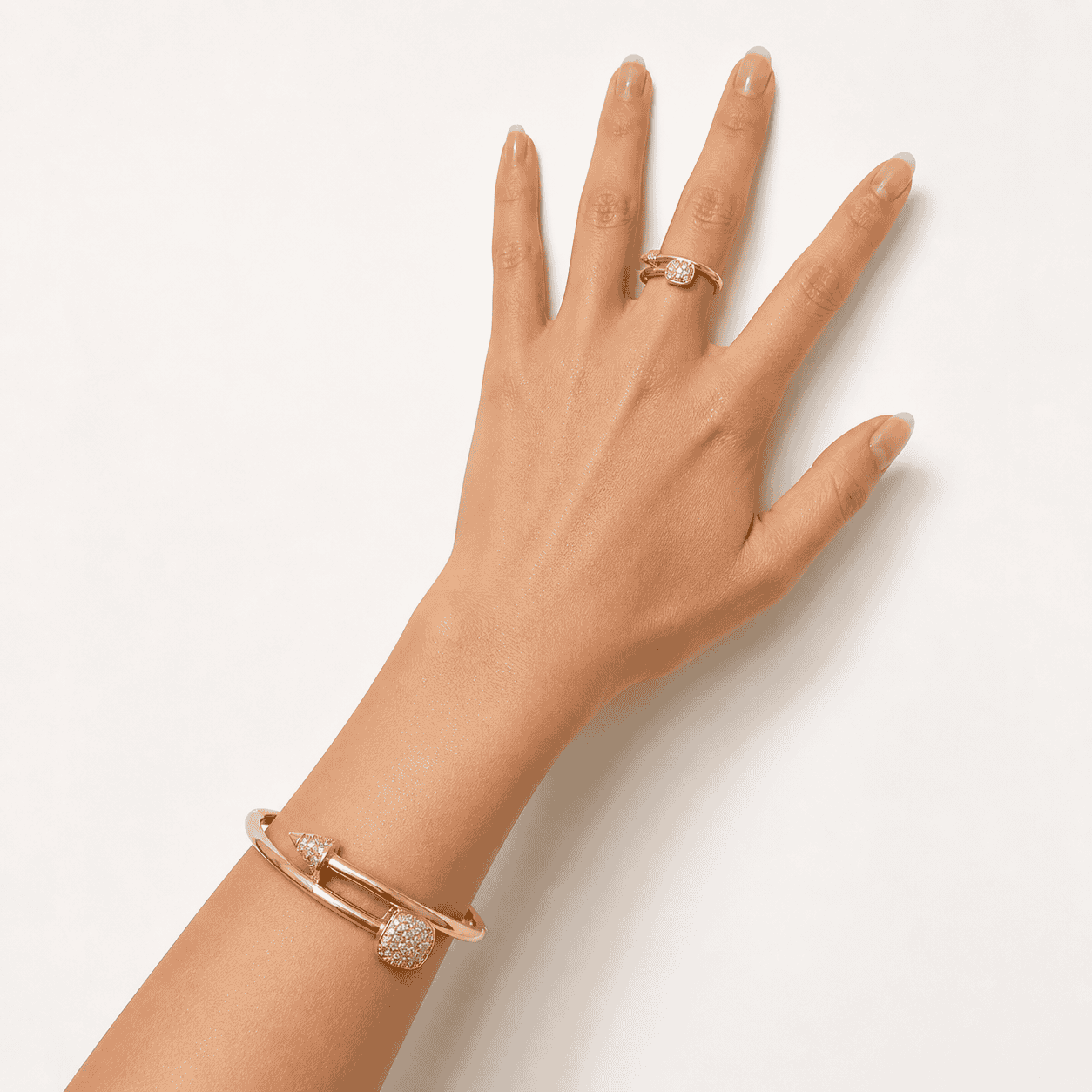Celeste Pavé Cuff & Ring Set