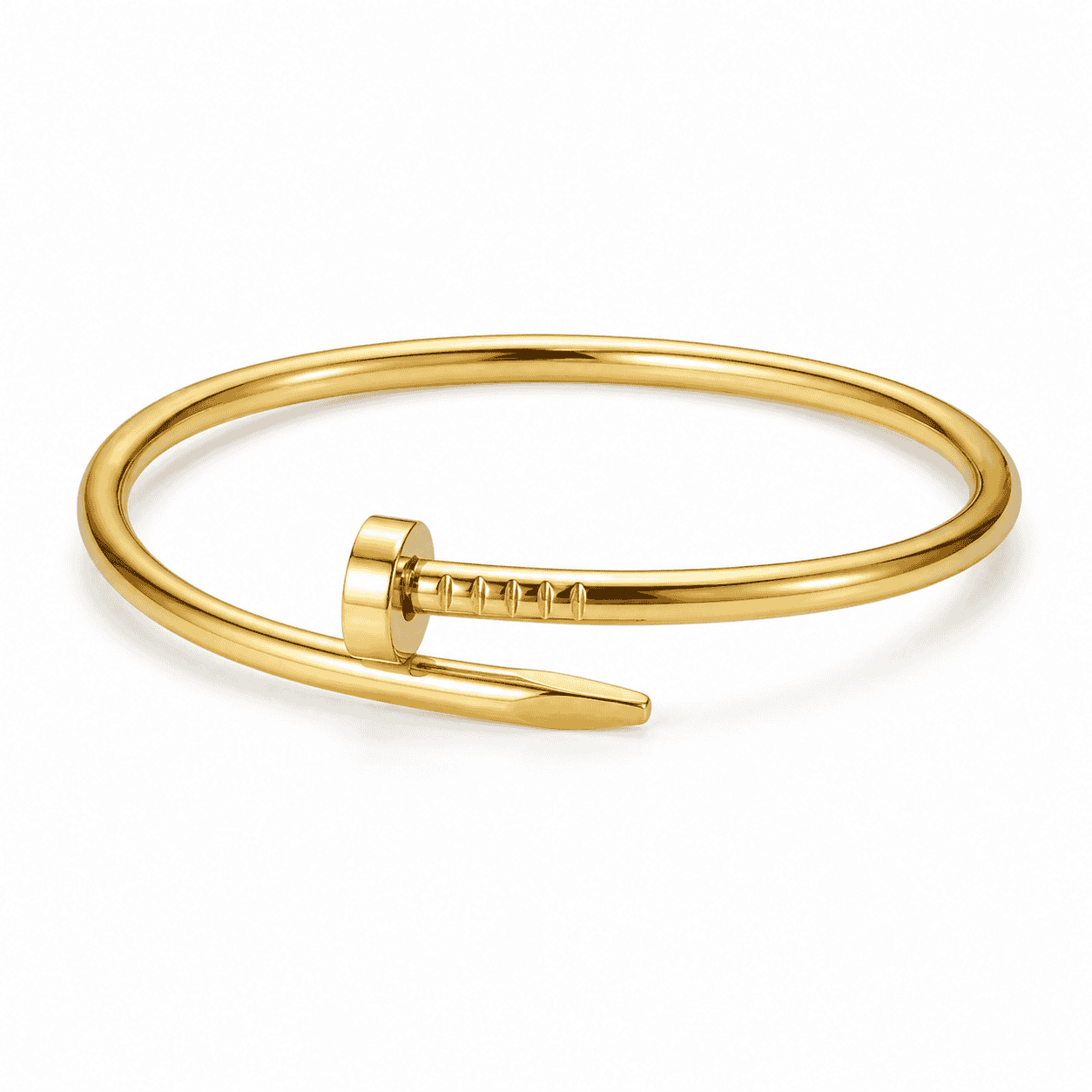Golden Nail Cuff Bracelet