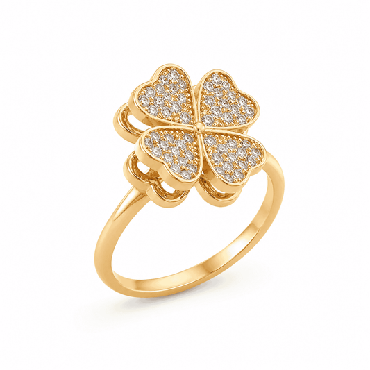 Lucky Charm 18K Gold Plated Ring