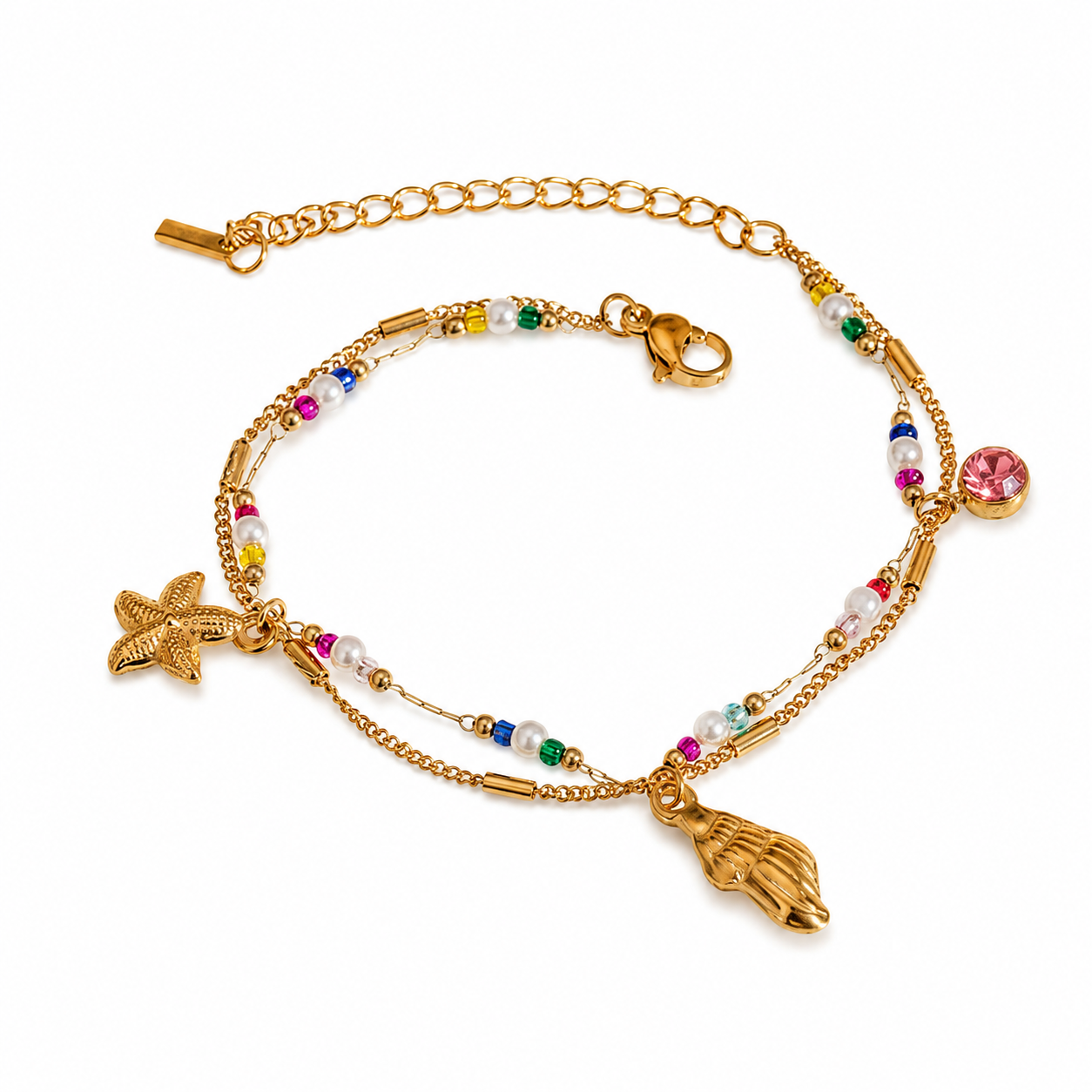 Ocean Charm Shell Bracelet