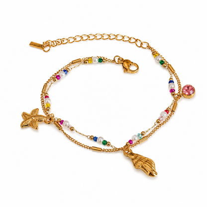 Ocean Charm Shell Bracelet