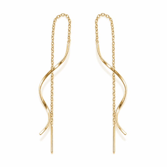 Golden Wave Earrings