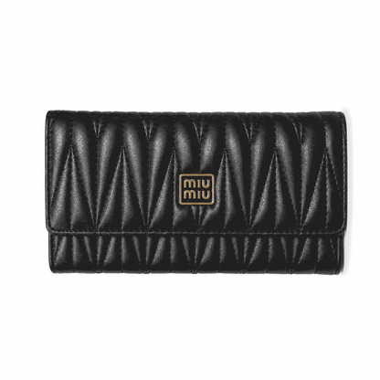 Miu Miu-Style Quilted Wallet