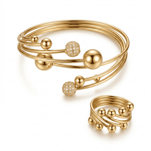 Aurora Orb Wrap Ring