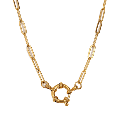 Minimal Luxe Circle Necklace