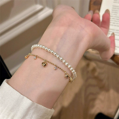 Golden Hearts Bracelet