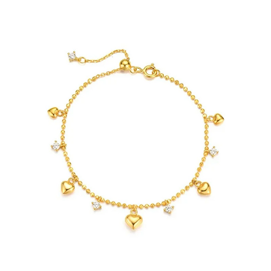 Golden Hearts Bracelet