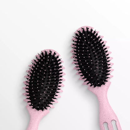 Hair System Curly Hair Brush with Three-Pointed Fork Design Tail.