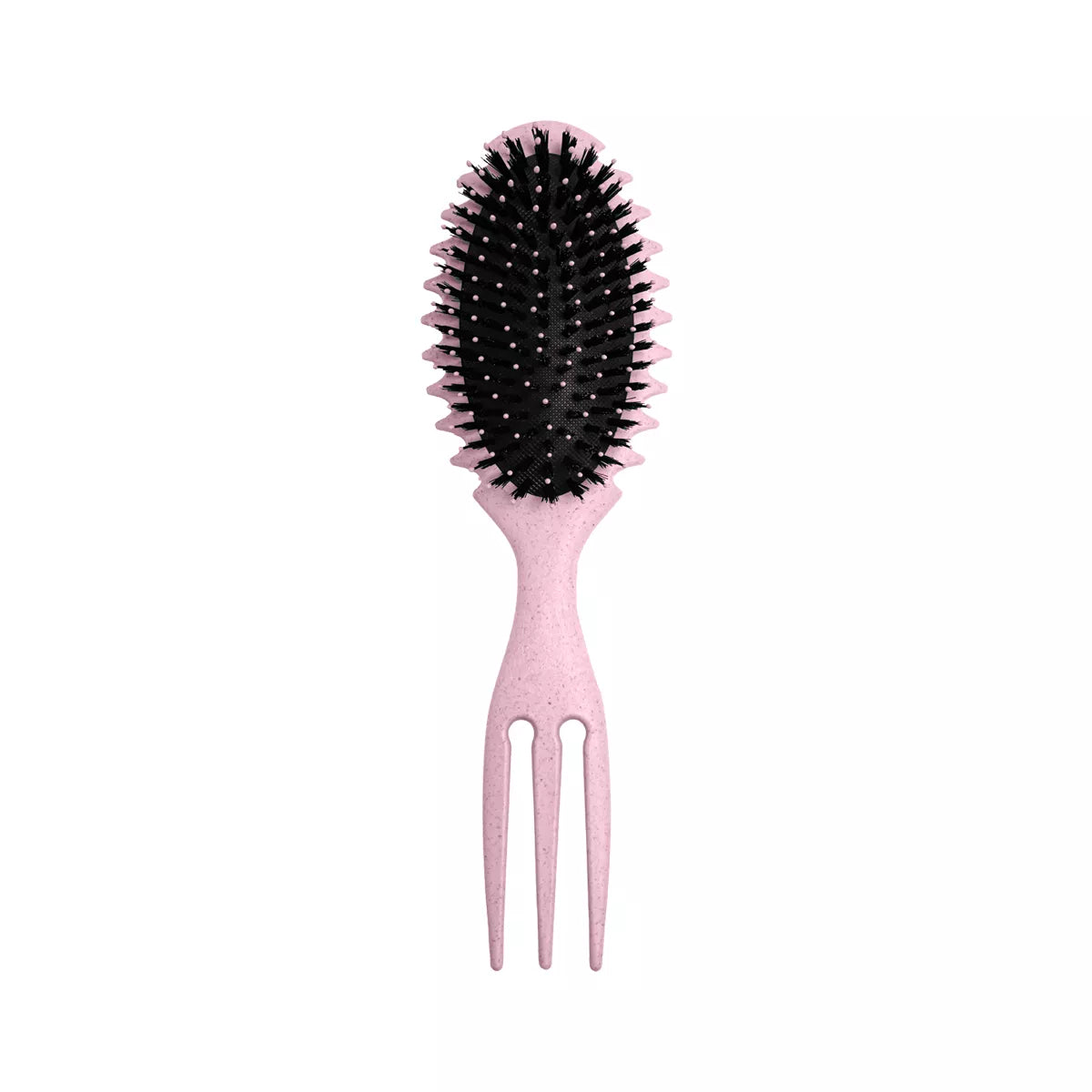 Hair System Curly Hair Brush with Three-Pointed Fork Design Tail.