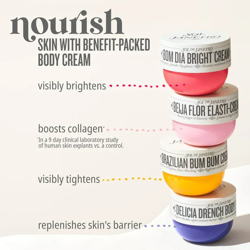 Sol de Janeiro Body Cream Collection (240ml – Multiple Types Available)