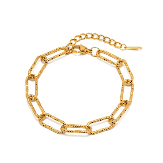 Aurora Link 18K Gold Plated Bracelet