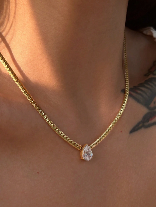 Aurora Teardrop Necklace