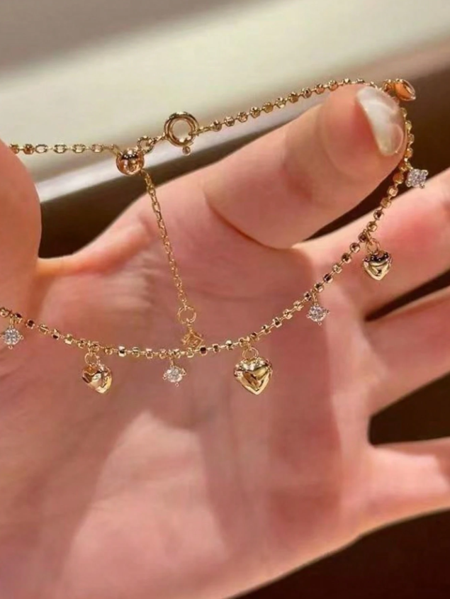 Golden Hearts Bracelet