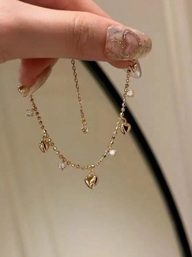 Golden Hearts Bracelet