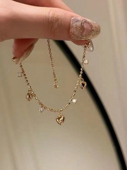 Golden Hearts Bracelet