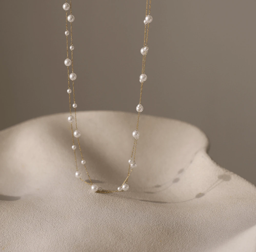 Celeste Pearl Chain
