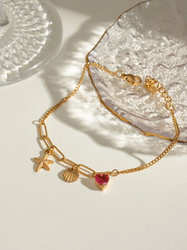 Ocean Charm Shell Bracelet
