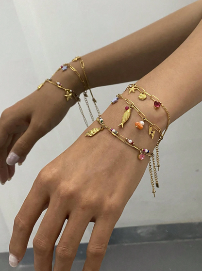 Ocean Charm Shell Bracelet