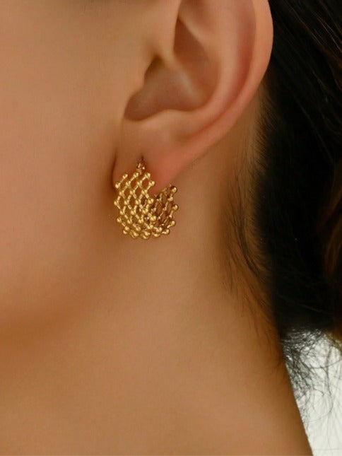 Luna Grid Earrings