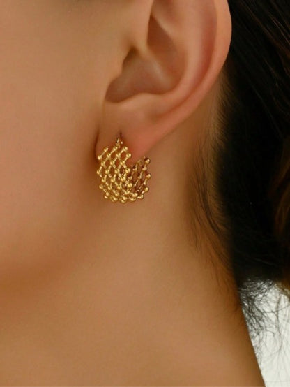 Luna Grid Earrings