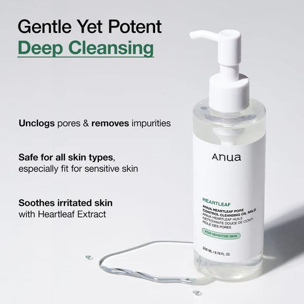 Anua Heartleaf Cleansing Oil (Mild)