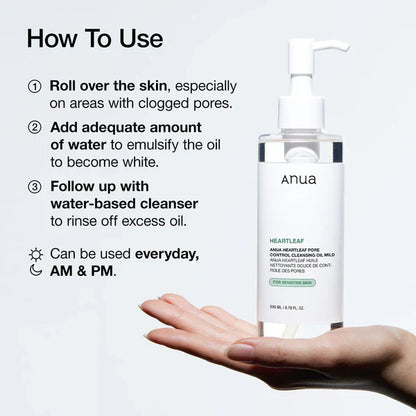 Anua Heartleaf Cleansing Oil (Mild)