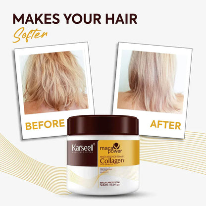 Karseell Collagen Hair Treatment – Deep Repair with Argan Oil & Collagen (500 ml)