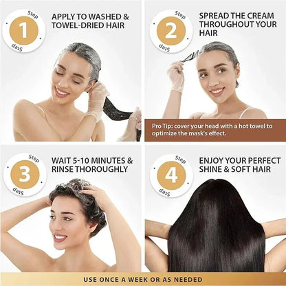 Karseell Collagen Hair Treatment – Deep Repair with Argan Oil & Collagen (500 ml)